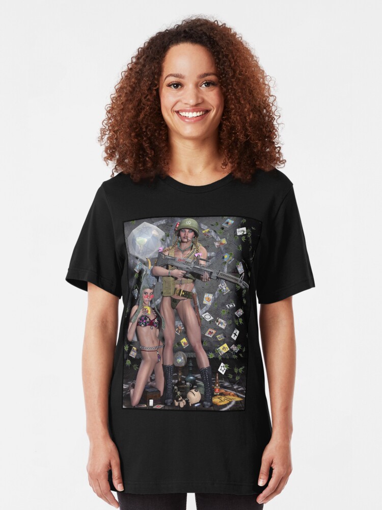 Alternate view of Hippie Witch First Earth Battalion Slim Fit T-Shirt