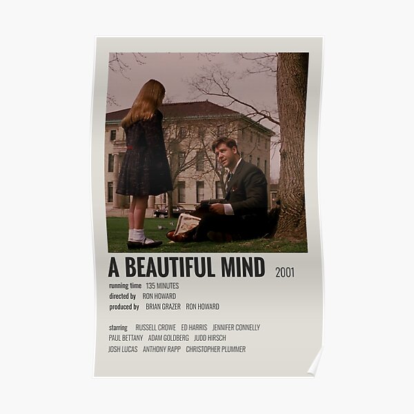 "A Beautiful Mind (2001)" Poster for Sale by MoviePolaroid | Redbubble