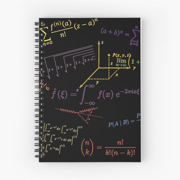 Item preview, math equations and formulas colored version designed and sold by NoetherSym.