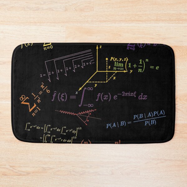 Item preview, math equations and formulas colored version designed and sold by NoetherSym.