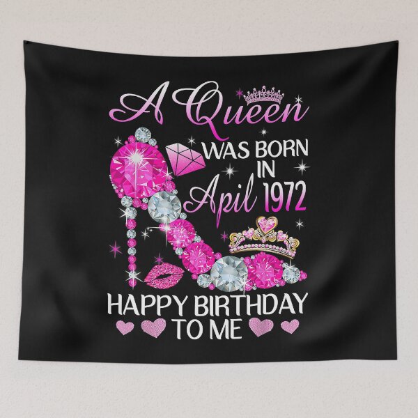 Item preview, A Queen Was Born In April 1972 Sparkling Pink Clogs  designed and sold by KathrineSandnes.