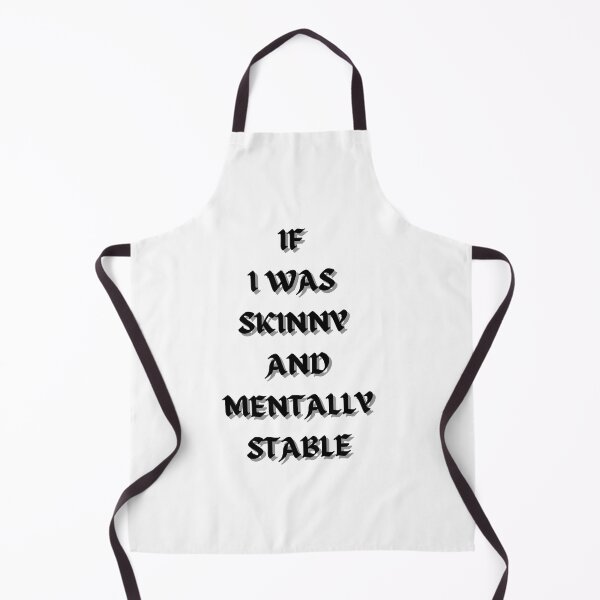 Item preview, If I Was Skinny And Mentally stable - Sticker designed and sold by Merry Moon Store.