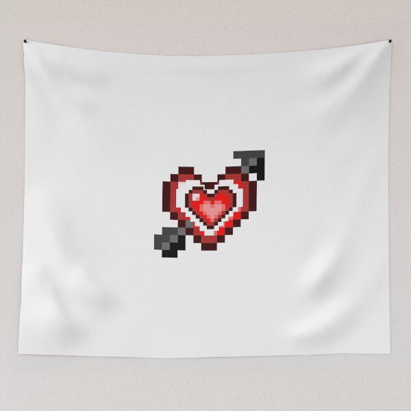 Item preview, red pixel heart 8bit concept style designed and sold by lllKWPHOTOlll.