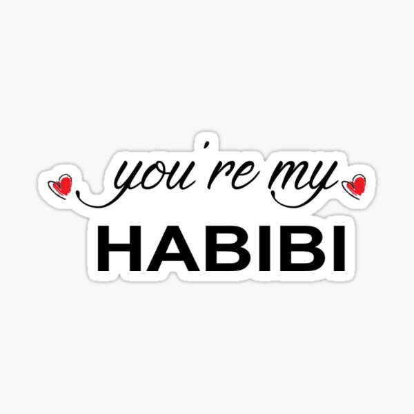 Habibi Youre My Habibi Sticker By Nina Sutter Redbubble