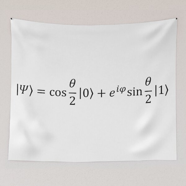 Item preview, qubit quantum state, quantum information basics designed and sold by NoetherSym.