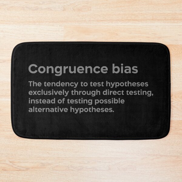 Item preview, Congruence bias grey designed and sold by EdimQuotes.