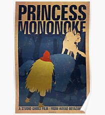 Princess Mononoke - Night Poster