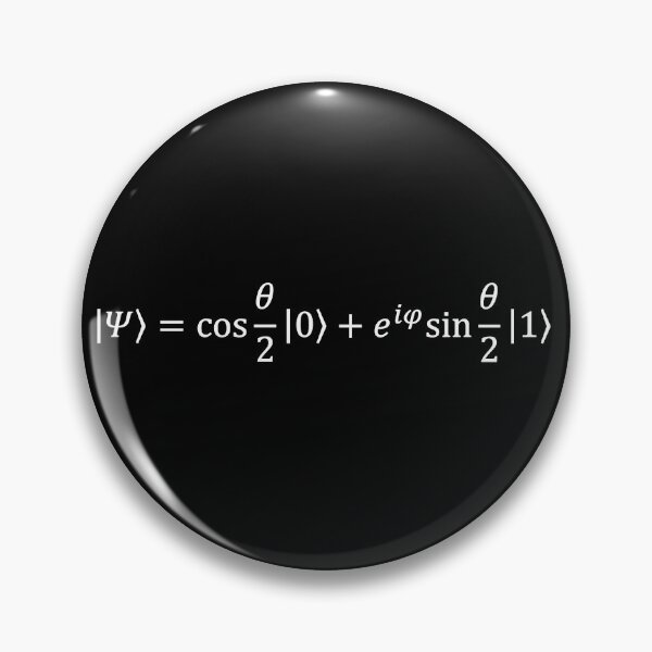 Item preview, qubit quantum state dark version designed and sold by NoetherSym.