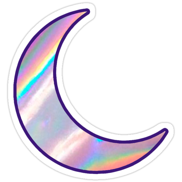 "Holo Moon" Stickers by maddy10195 | Redbubble