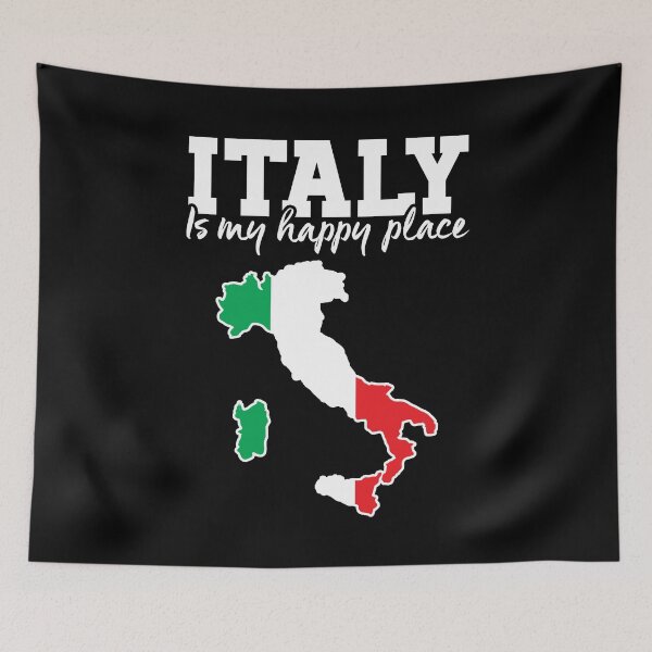 Item preview, Italy Is My Happy Place - Italy Map Italian Flag designed and sold by T-shirt For You.