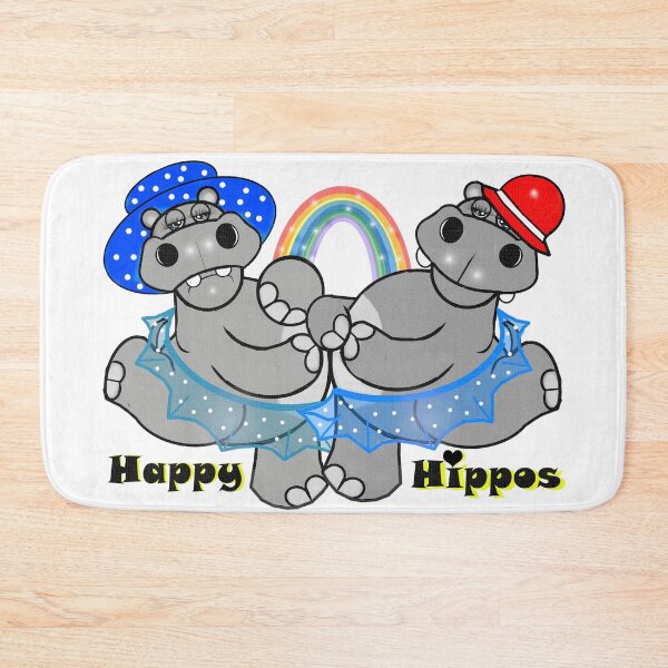 Item preview, Happy hippos  designed and sold by Shirley cute art .