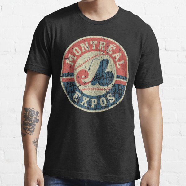 1982 Montreal Expos Artwork: Women's Tri-Blend Varsity V-neck T-Shirt