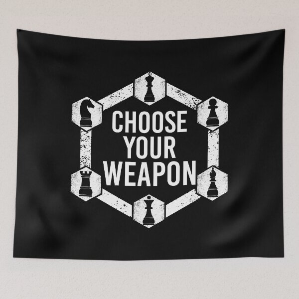 Item preview, Choose Your Weapon Chess designed and sold by Hapoel.