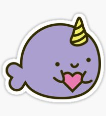 Nara the Narwhal in Love Sticker