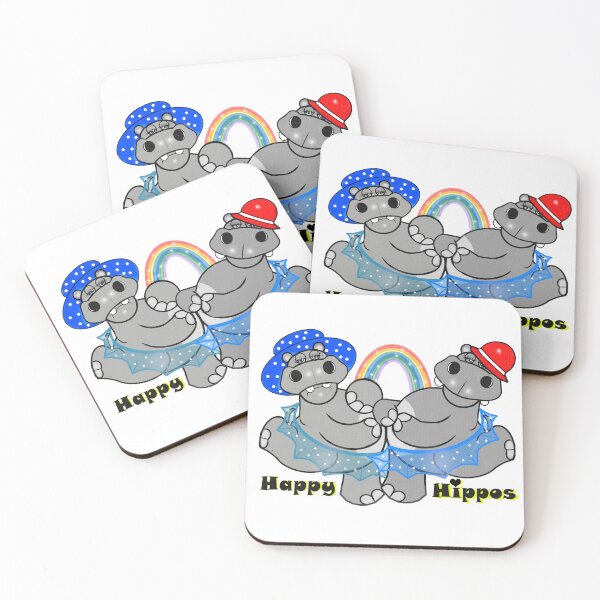 Item preview, Happy hippos  designed and sold by Shirley cute art .