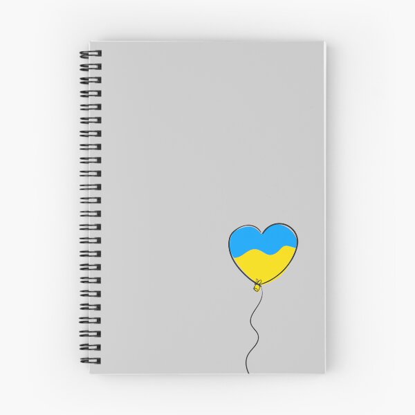 Item preview, Ukraine in my heart, I stand with Ukraine, Ukraine balloon minimalistic design designed and sold by BeRudeShop.