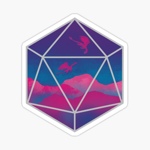 Dragon Dance D20 Sticker