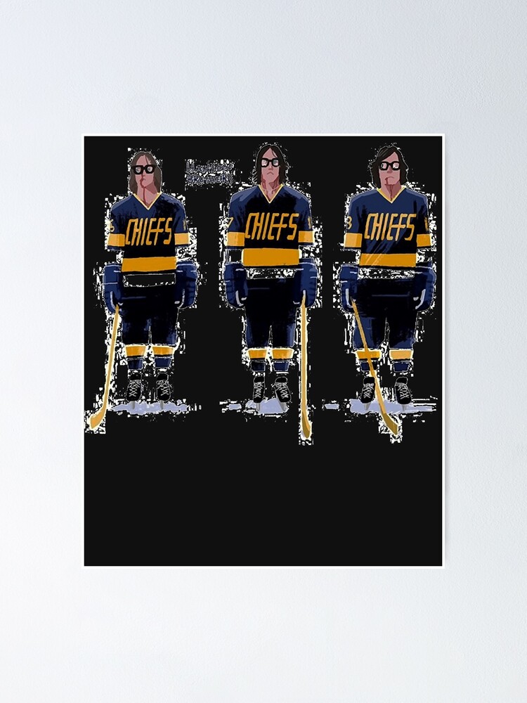 Slap Shot - Charlestown Chiefs - Hanson Brothers - Blue Bath Mat for Sale  by TheSportsPage