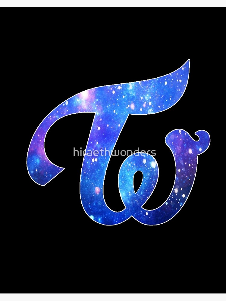 Twice Logo Blue Galaxy Art Board Print For Sale By Hiraethwonders Redbubble