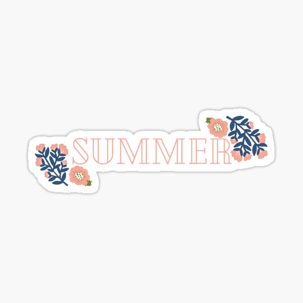 "Summer Flower Logo" Sticker for Sale by ShopAndStop Redbubble