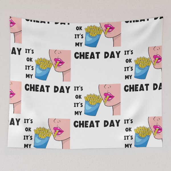 Item preview, Its OK Its My Cheat Day, Its Fry Day designed and sold by SportyDogShop.