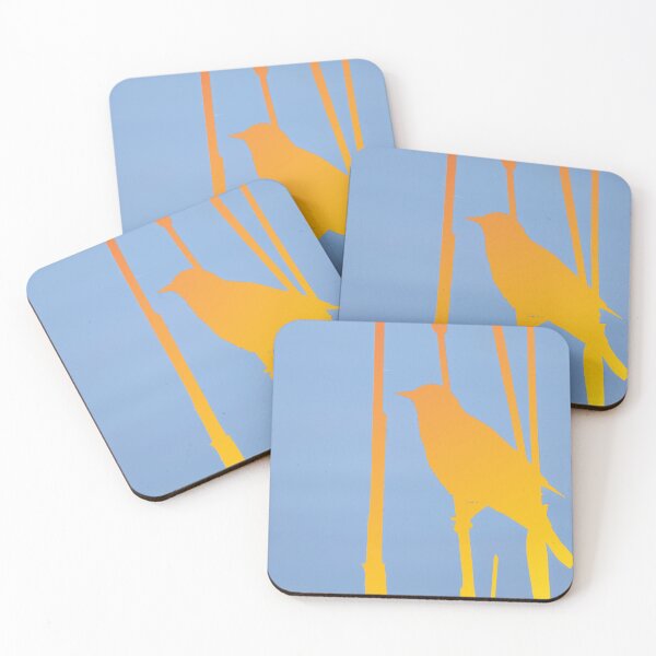 Item preview, Blackbird in Golden Silhouette designed and sold by Whisperingpeaks.