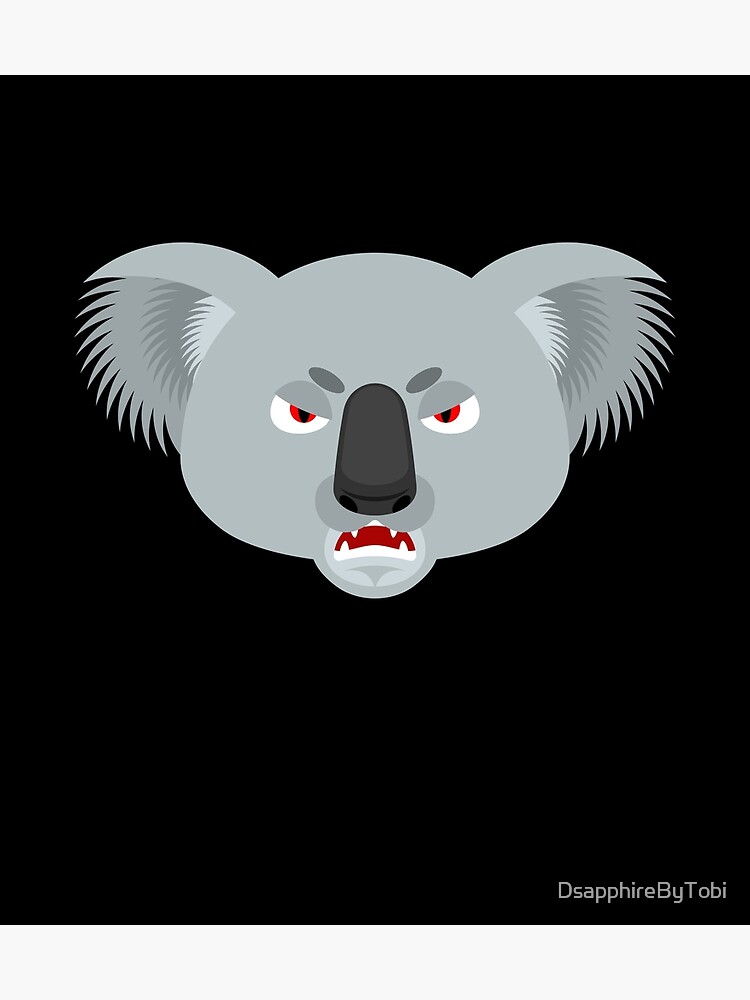 "Angry Koala Head funny koala cute koala" Poster for Sale by