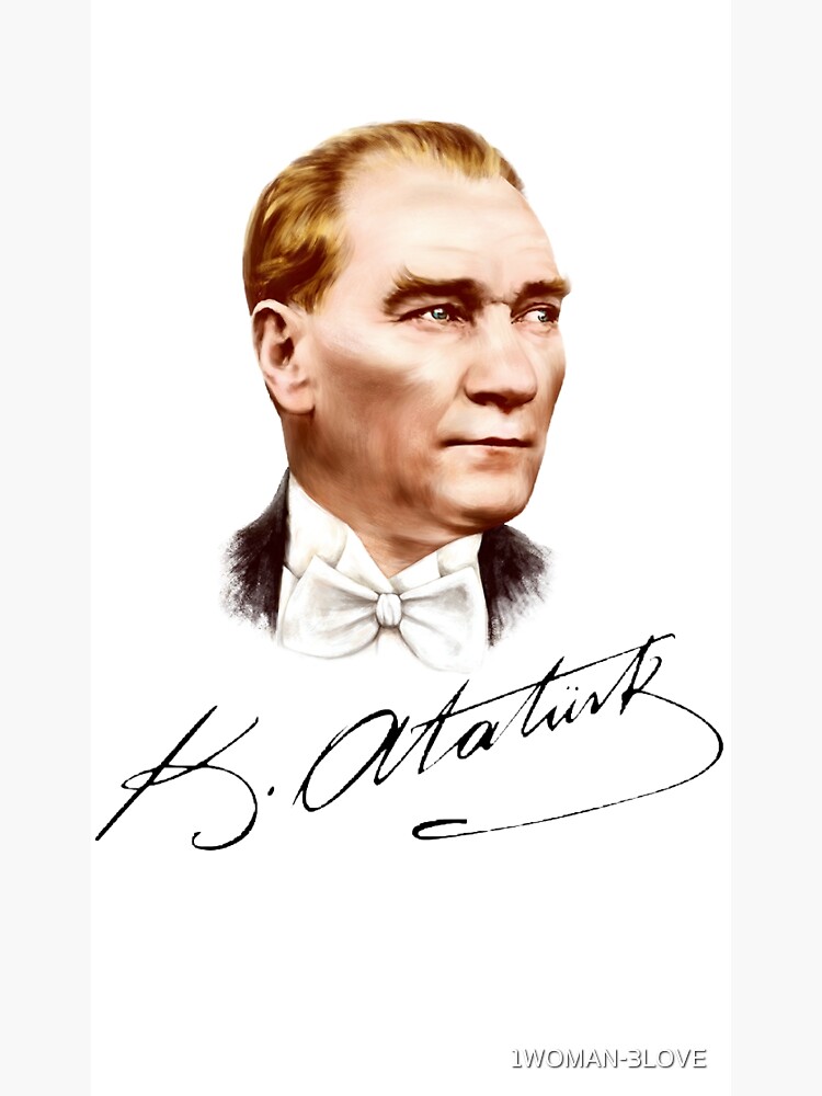 Mustafa Kemal Atatürk  Sticker for Sale by 1WOMAN-3LOVE