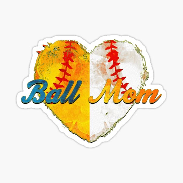 Item preview, Softball Baseball Heart Ball Mom Apparel for Baseball Season designed and sold by tjred01.
