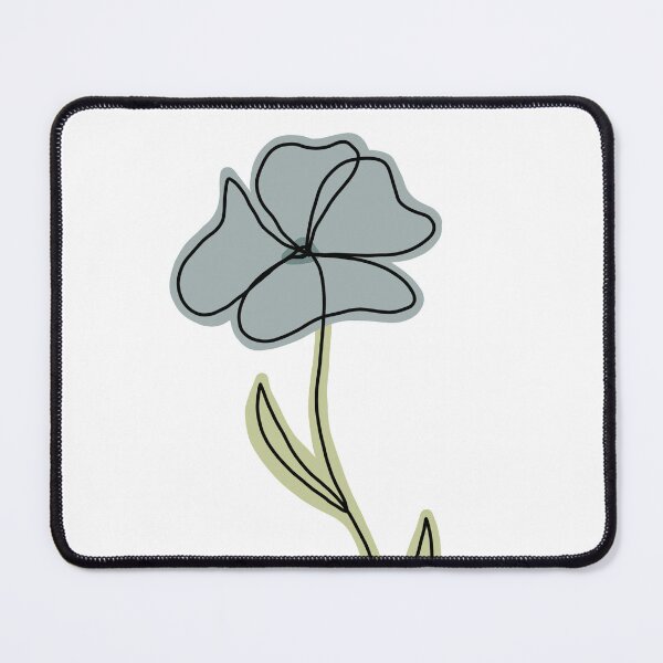 Item preview, Slate Blue Line Flower  designed and sold by EmMccollister.