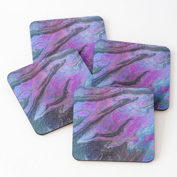 Item preview, pink and blue neon glitter pattern designed and sold by Beeroclock.
