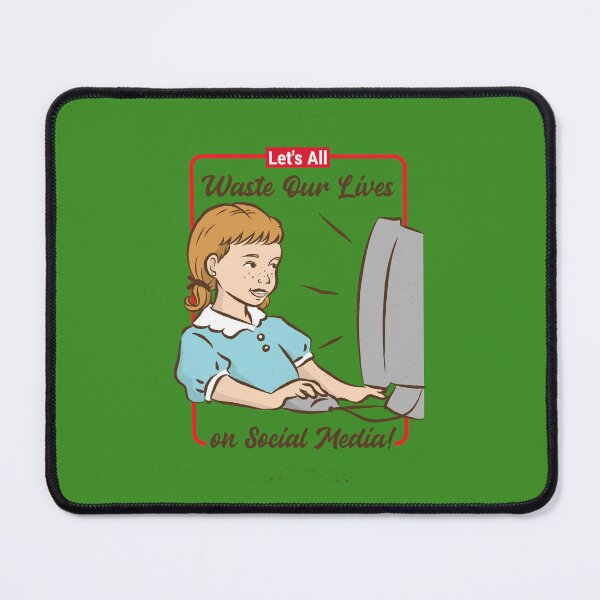 Item preview, Waste Our Lives on Social Media Ironic Vintage designed and sold by IronicBGear.