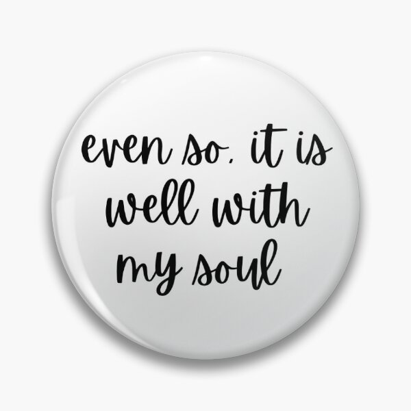 Item preview, it is well with my soul sticker designed and sold by kynskelly.