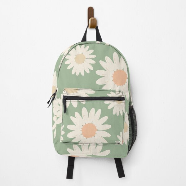 Item preview, Cute Daisy Flower Pattern Green Whimsical Pastel Green Spring Bloom designed and sold by TeesForNerds.