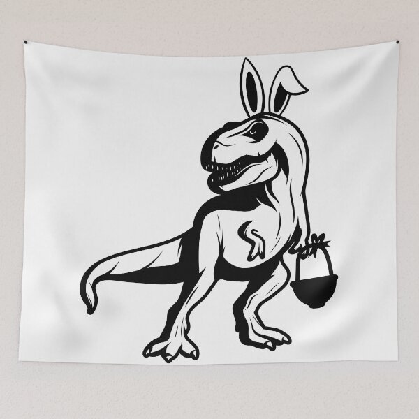 Item preview, easter dinosaur, T-rex bunny designed and sold by Ashi17.