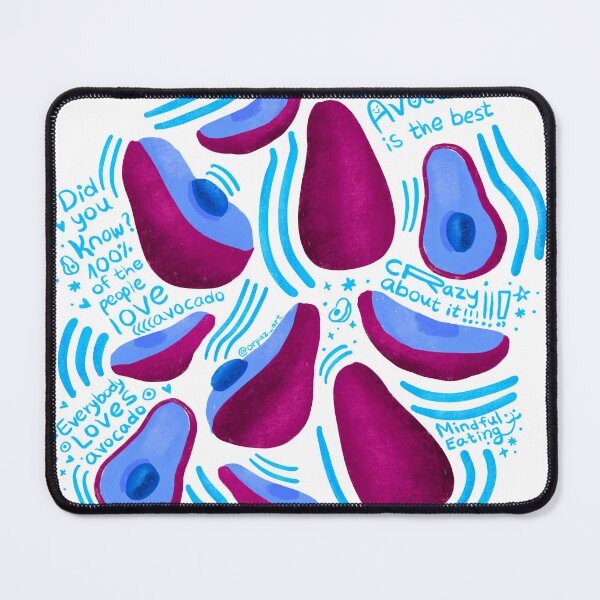 Item preview, Hand drawn avocado art for avocado lovers! crazy blue neon avocado illustration designed and sold by Orpaz Harush.