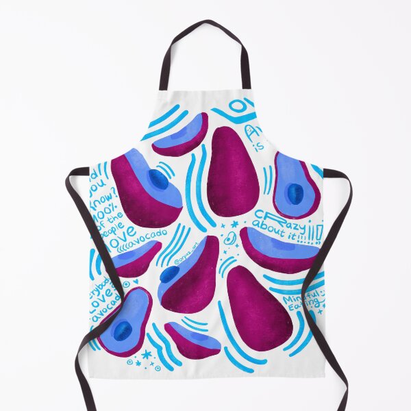 Item preview, Hand drawn avocado art for avocado lovers! crazy blue neon avocado illustration designed and sold by Orpaz Harush.