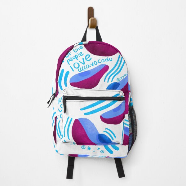 Item preview, Hand drawn avocado art for avocado lovers! crazy blue neon avocado illustration designed and sold by Orpaz Harush.