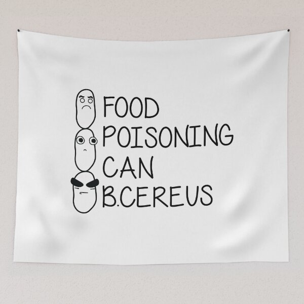 Item preview, Food poisoning can b.cereus funny bacteria sarcasm designed and sold by TheMattDesigns.
