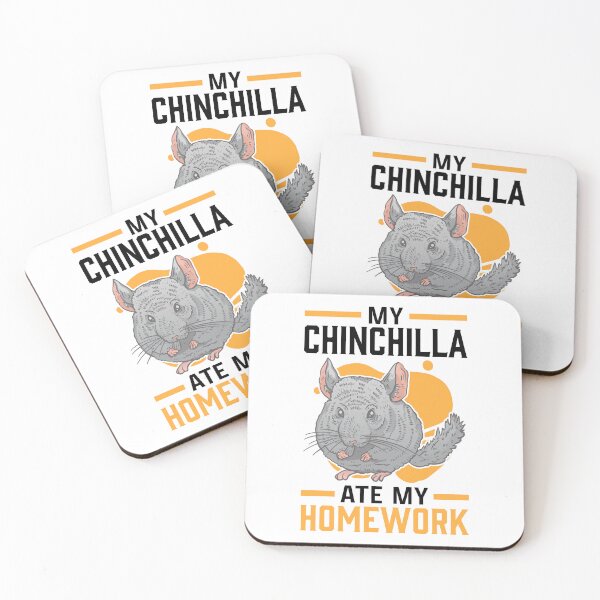 Item preview, Chinchillas doing homework eaten dust bunnies designed and sold by madgrfx.
