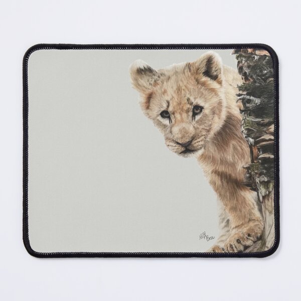 Item preview, Cute Brave Lion Cub | animal art designed and sold by NathBros.
