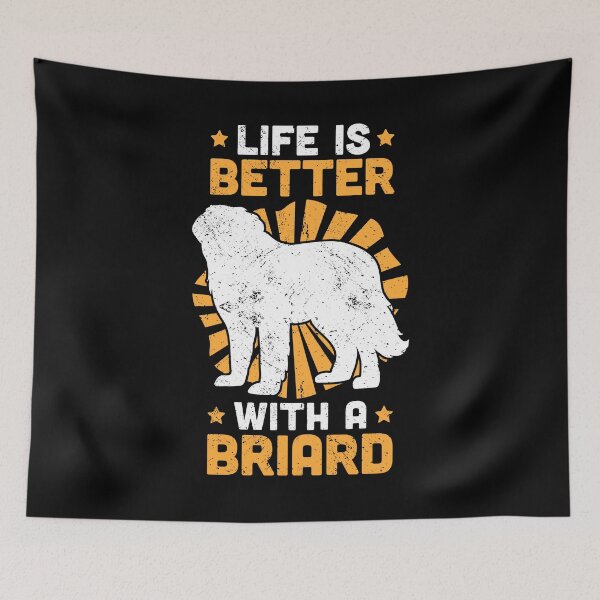 Item preview, Life is better with a Briard Berger de Brie designed and sold by madgrfx.