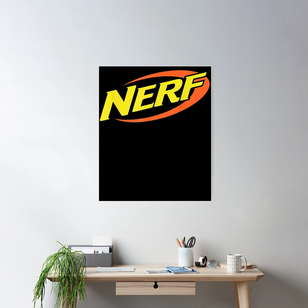 Nerf Logo 90s Neon Poster for Sale by 90sLoveLove