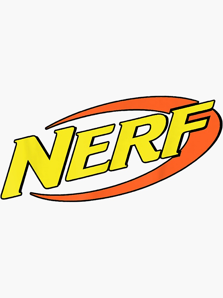 Nerf Classic Logo For Fans Sticker for Sale by AdrianSchaden