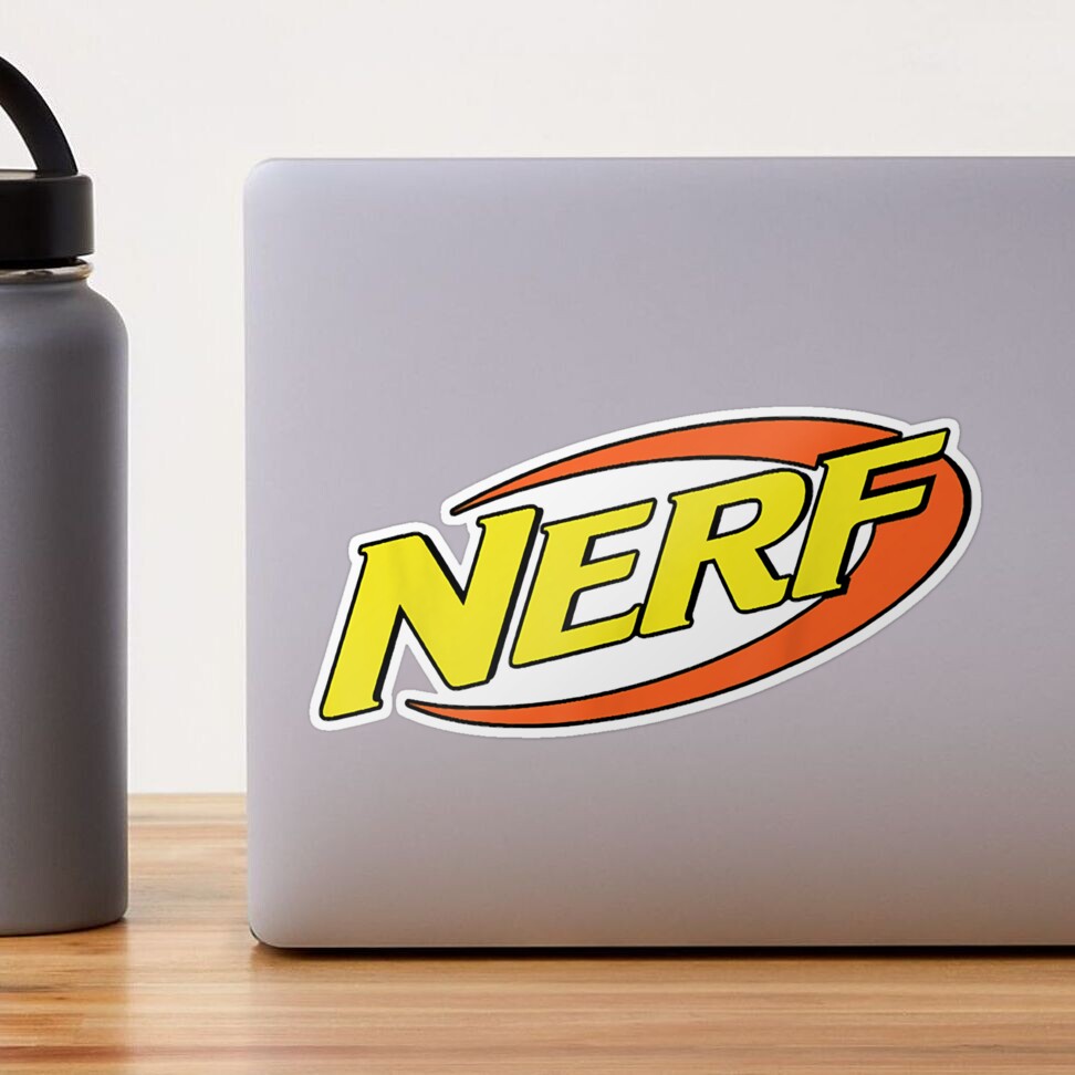 2x Nerf toys logo Vinyl Decal Sticker Different colors & size for
