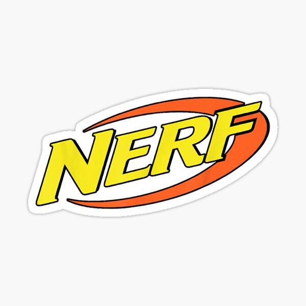 Nerf Logo (extremely worn and faded) - Nerf - Sticker