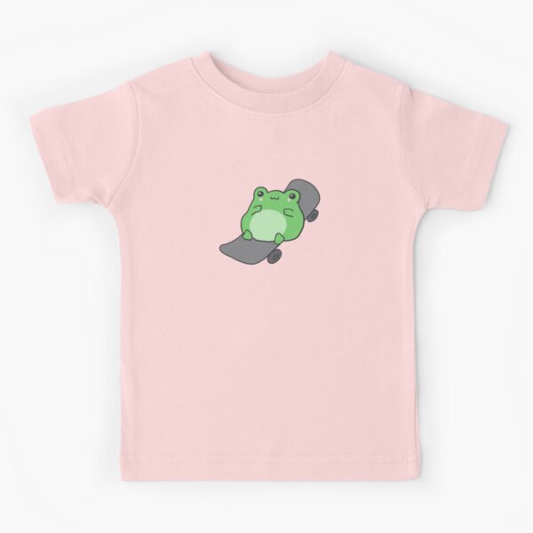 Trends Cute Frog On Skateboard Kawaii Aesthetic Frog T Shirts