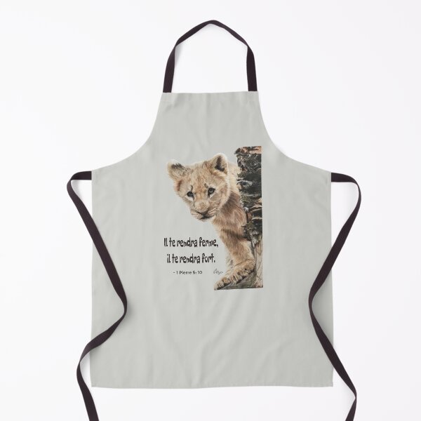 Item preview, brave lion cub 1 Peter 5:10 | bible verse designed and sold by NathBros.