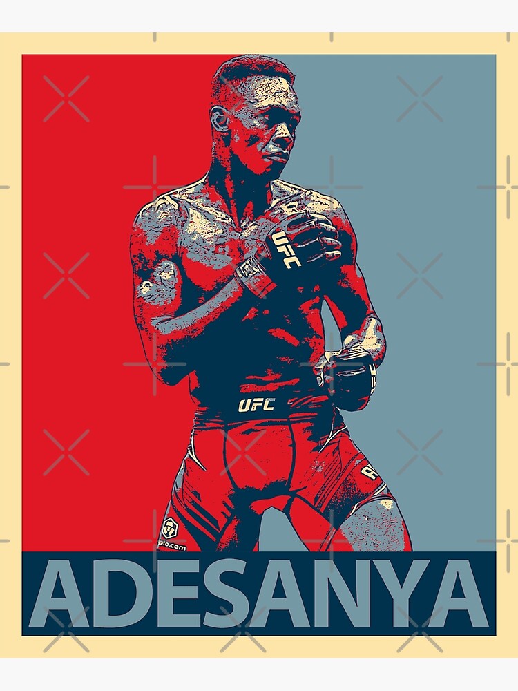 Israel Adesanya Poster By Ruizstore Redbubble 