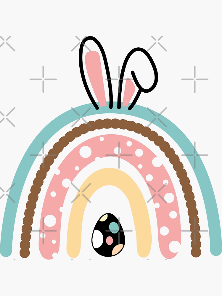 Joyful Easter Celebration with Arched Letters Easter Bunny and Blue Truck  on a Transparent Background